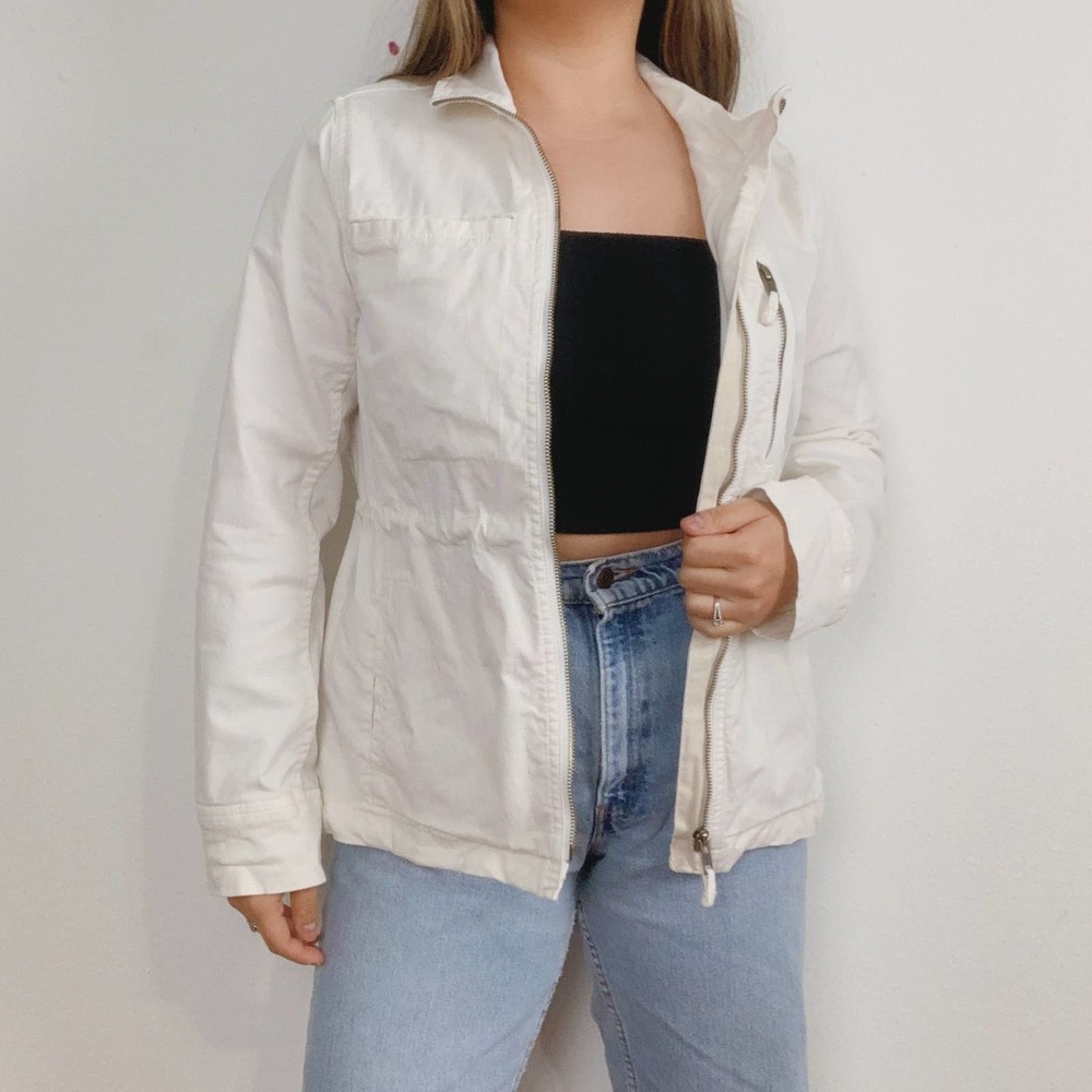 Romi Basha White Gold Huzzah Summer Army Jacket